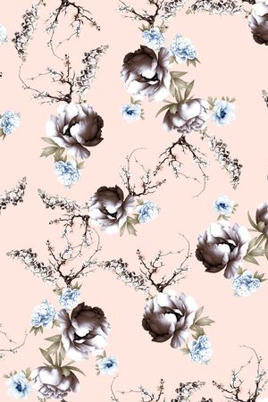 小碎花印花花型图片