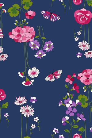 小碎花印花花型图片