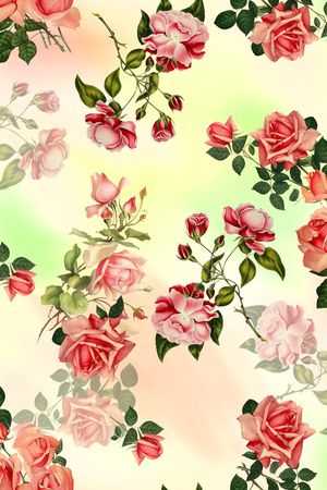 花卉印花花型图片