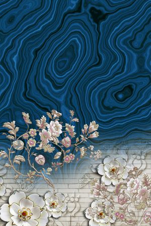 定位花印花花型图片