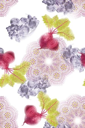 曼陀罗印花花型图片