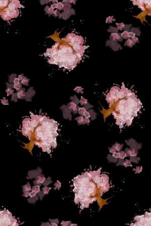 花卉印花花型图片