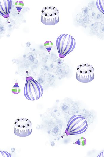1255081-童装-抽象花瓣气球蛋糕-1