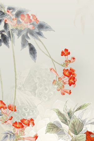 旗袍印花花型图片