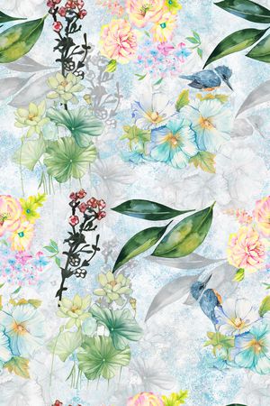 花卉印花花型图片