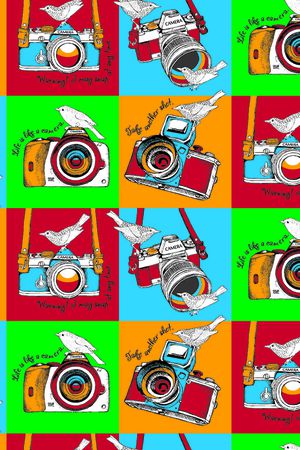 格子印花花型图片