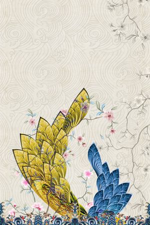 抽象花卉印花花型图片