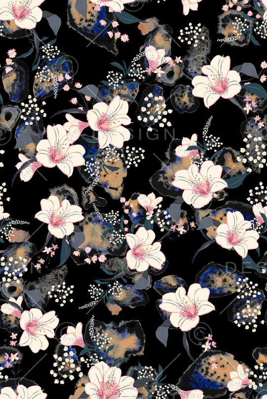 豹纹印花花型图片