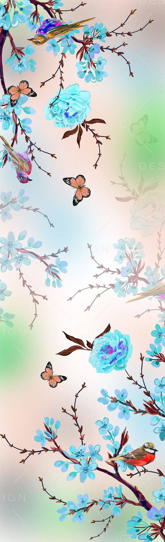 梅花印花花型图片