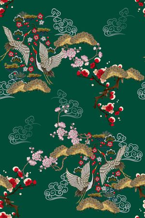 梅花印花花型图片