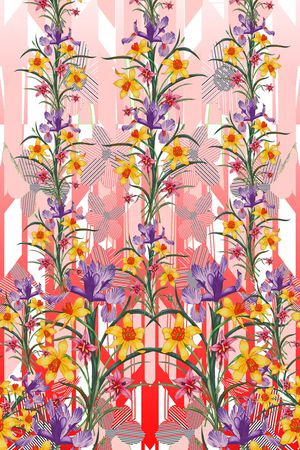 花卉印花花型图片