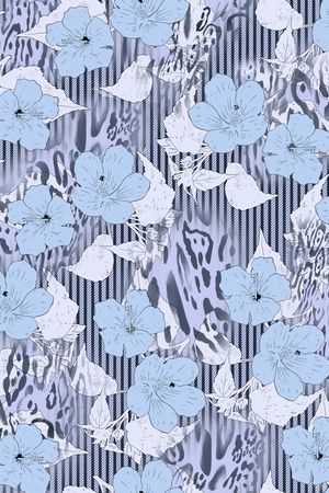 动物印花花型图片
