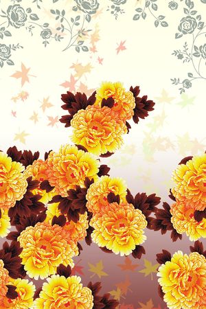 花卉印花花型图片
