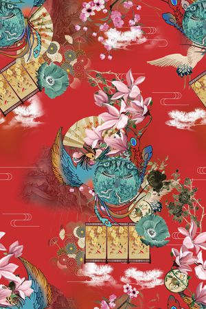 女装印花花型图片