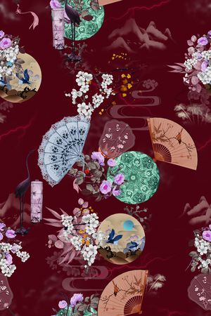 女装印花花型图片