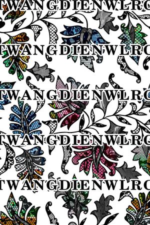 字母印花花型图片