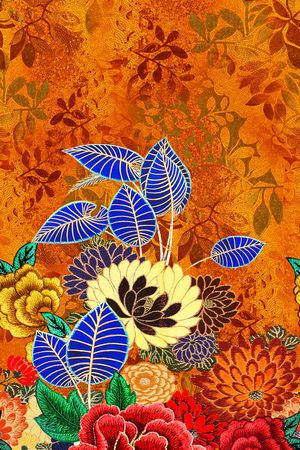 定位花印花花型图片