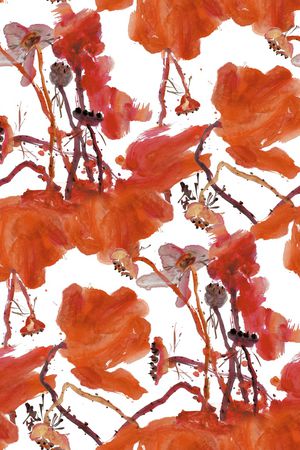 梅花印花花型图片