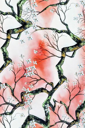 梅花印花花型图片