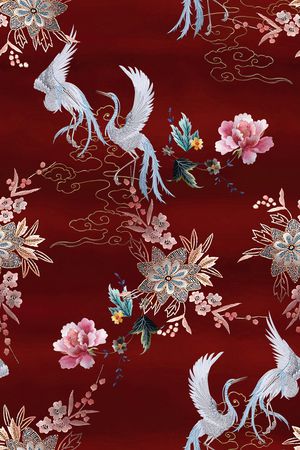 绣花花型印花花型图片
