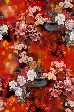 香云纱印花花型图片