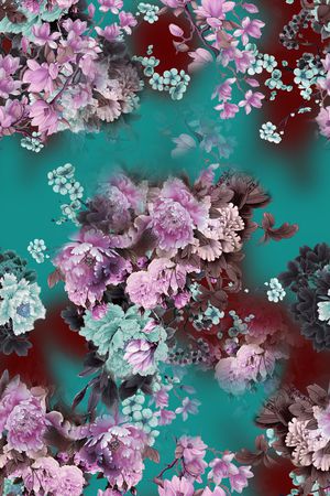 复古印花花型图片