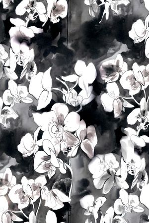 兰花印花花型图片