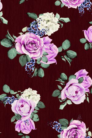 小碎花印花花型图片
