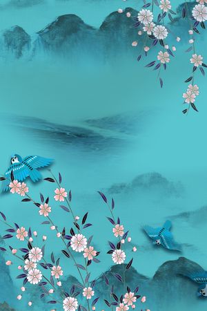 中国风印花花型图片