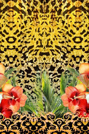 leopard印花花型图片