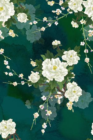 梅花印花花型图片