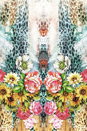 leopard印花花型图片