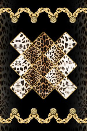 leopard印花花型图片