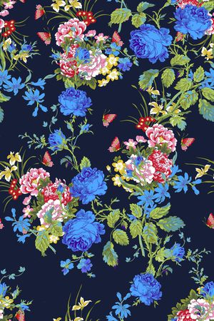 大牌风印花花型图片