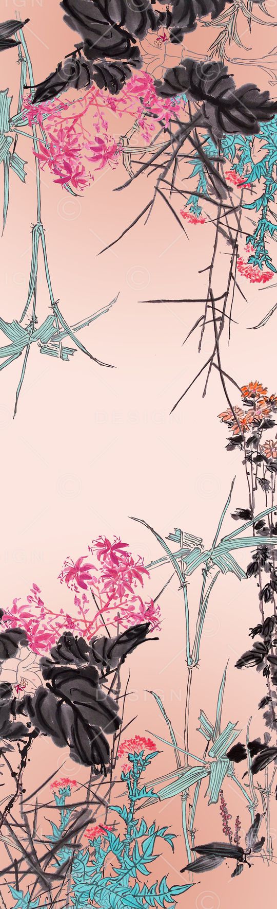 植物印花花型图片