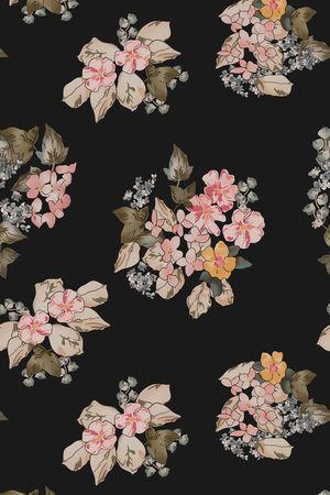花卉印花花型图片