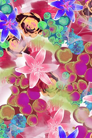 花卉印花花型图片