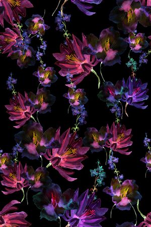 花卉印花花型图片