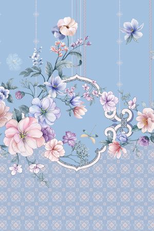 民族花卉印花花型图片