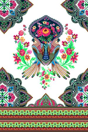 小碎花印花花型图片