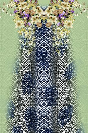 定位花印花花型图片