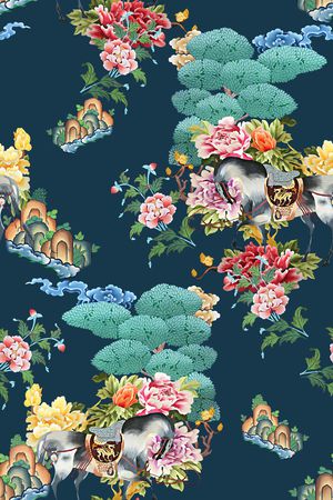 大牌风印花花型图片