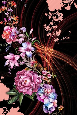 花卉印花花型图片