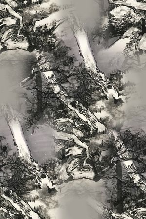 复古印花花型图片