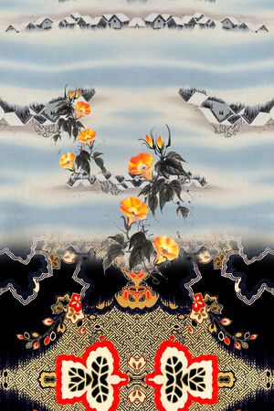 定位花印花花型图片