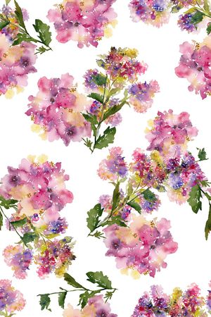 水彩印花花型图片