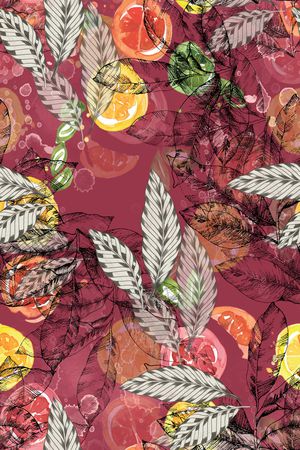 花卉印花花型图片