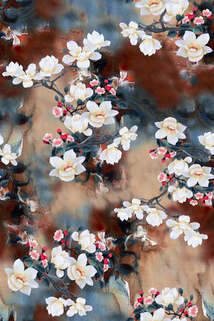 香云纱印花花型图片