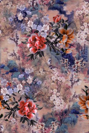 香云纱印花花型图片