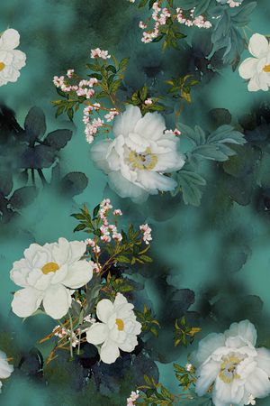海棠印花花型图片